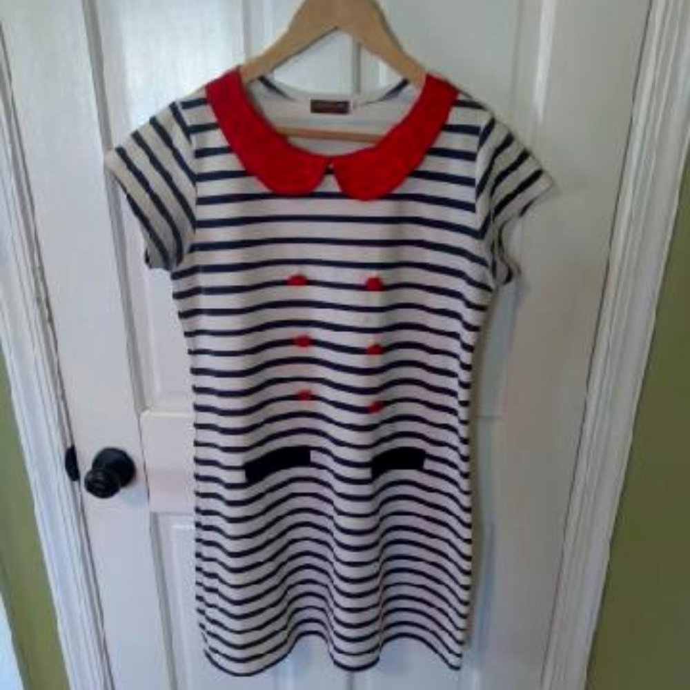 Vintage Red White and Blue Dress